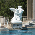 home decoration stone carving marble swimming pool sculpture SWPS-1001